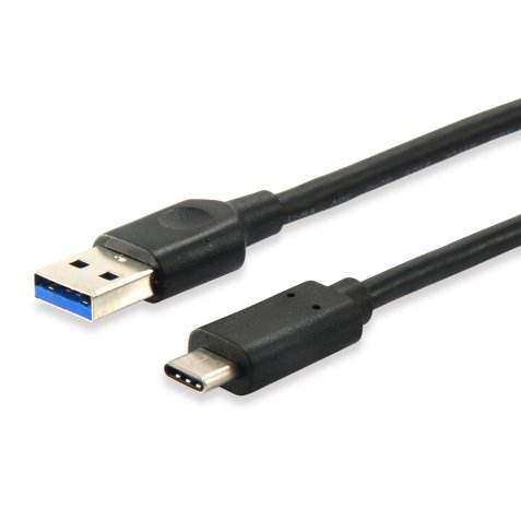 Equip 128343 Cable USB 3.2 Gen 1 C a A, M/M, 0,25m, 5Gbps, Negro