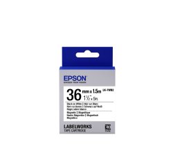 Epson LK-7WB2 - Magnétique - Noir sur Blanc - 36 mmx1.5m
