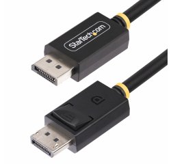 StarTech.com Cable DisplayPort 2.1 de 2m - Certificación VESA - Cable DisplayPort DP40 - UHBR10/HDR/DSC 1.2a/HDCP 2.2 - 8K 60Hz - DP 2.1 - M/M