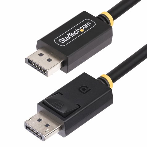 StarTech.com Cable DisplayPort 2.1 de 1m - Certificación VESA - Cable DisplayPort DP80 - UHBR20/HDR/DSC 1.2a/HDCP 2.2 - 16K/8K 60Hz - DP 2.1 - M/M