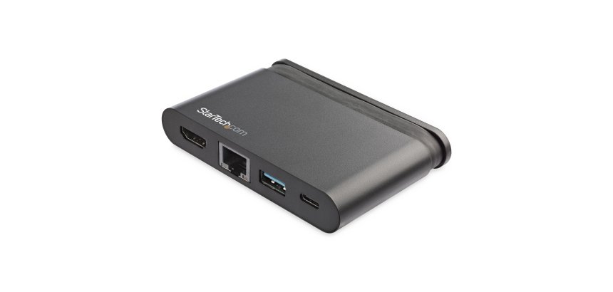StarTech.com USB-C Multiport Adapter - Mini USB-C Dock met 4K HDMI - 100W PD 3.0 Pass-Through, 1x USB-A, 1x USB-C, GbE - Thunderbolt 3 & USB Type-C Laptop Travel Dock - Mac & Windows