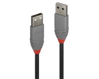 Lindy Câble USB 2.0 type A/A, Anthra Line, 0.2m