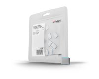Lindy 40466 bloqueador de puerto USB Tipo C Azul Acrilonitrilo butadieno estireno (ABS) 10 pieza(s)