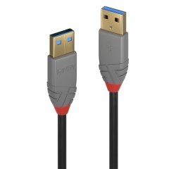 Lindy 3m USB 3.2 Type A Cable, 5Gbps, Anthra Line