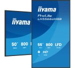 iiyama LH5566UHSB-B1AG Écran d'affichage dynamique Écran plat de signalisation numérique 139,7 cm (55") LCD Wifi 800 cd/m² 4K Ultra HD Noir Intégré dans le processeur Android 24/7