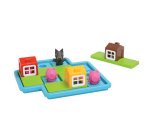 Jeu interdacta les 3 petits cochons 1 plateau + 3 maisons + 3 cochons + 1 loup + 1      livret + 1 livre avec le