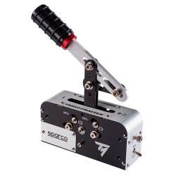 Thrustmaster TSS Handbrake Sparco Mod Nero, Acciaio inox Freno a mano Analogico PC, PlayStation 4, Xbox One