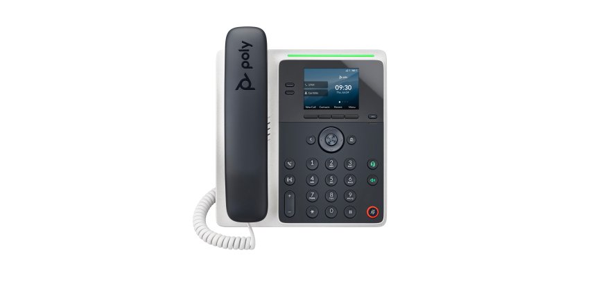 HP Poly Teléfono IP Edge E100 y habilitado para alimentación a través de Ethernet (PoE)