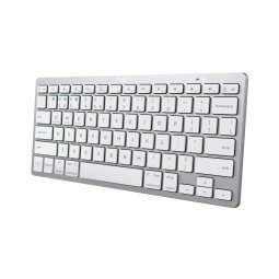 Trust 24653 teclado Oficina Bluetooth QWERTZ Alemán Plata, Blanco