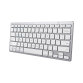 Trust 24653 teclado Oficina Bluetooth QWERTZ Alemán Plata, Blanco