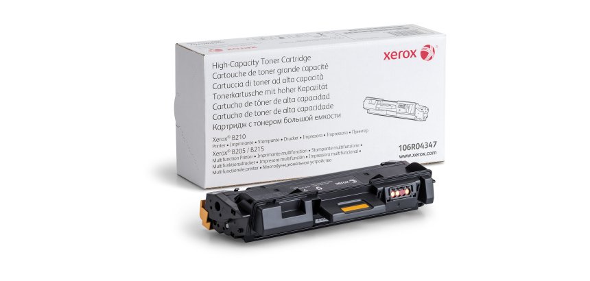 Xerox Cartouche de toner Noir de Grande capacité Imprimante ® B210, Imprimante multifonction ® B205/ ® B215 (3000 pages) - 106R04347