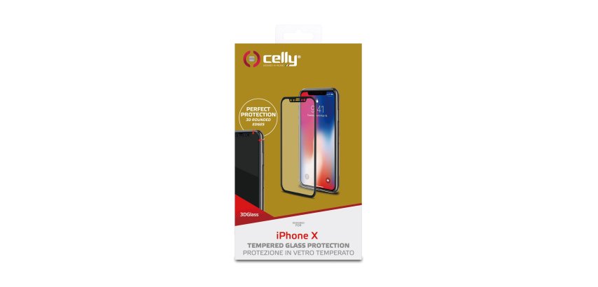 Celly 3D Glass Pellicola proteggischermo trasparente Apple 1 pz