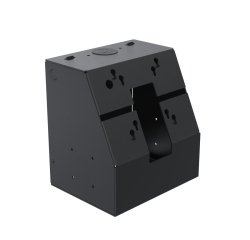 Ergonomic Solutions SpacePole Kiosk SPK110-02 accesorio para terminal de punto de venta Modulo central Negro Metal 75 x 75 mm 100 x 100 mm