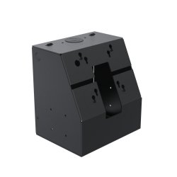 Ergonomic Solutions SpacePole Kiosk SPK110-02 accessoire de système de paiement en point de vente Module central Noir Métal 75 x 75 mm 100 x 100 mm