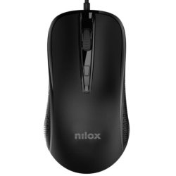 Nilox MOUSB1014 ratón Oficina USB tipo A Óptico 2400 DPI