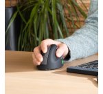 R-Go Tools Souris Ergonomique R-Go HE Break avec logiciel de pause, droiter, petit (longueur de la main < 165 mm), filaire, noir