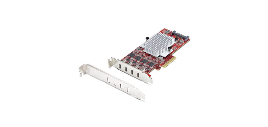 StarTech.com 4-Port USB Type-C PCIe Card, USB 3.2 10Gbps, USB-C PCI Express Expansion Card, 4x Independent USB Controllers, Windows/Linux/macOS, TAA-Compliant