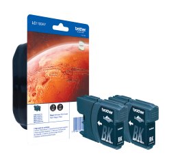 Brother LC1100HYBKBP2 - High Capacity - black - original - ink cartridge