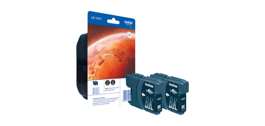 Brother LC1100HYBKBP2 - hoge capaciteit - zwart - origineel - inktcartridge