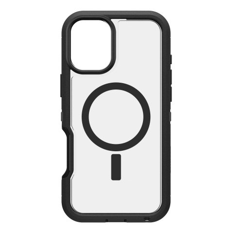 OtterBox Defender Series XT Clear pour MagSafe pour iPhone 16 Plus, Dark Side