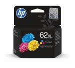 HP Cartucho de tinta original 62XL de alta capacidad tricolor