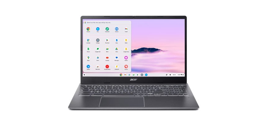 Acer Chromebook Plus 515 CBE595-2-32VW Intel Core 3 100U 39,6 cm (15.6") Full HD 8 Go LPDDR5x-SDRAM 128 Go SSD Wi-Fi 6E (802.11ax) ChromeOS Gris Français