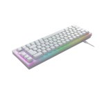 CHERRY K5V2 Compact clavier Gaming USB AZERTY Français Blanc