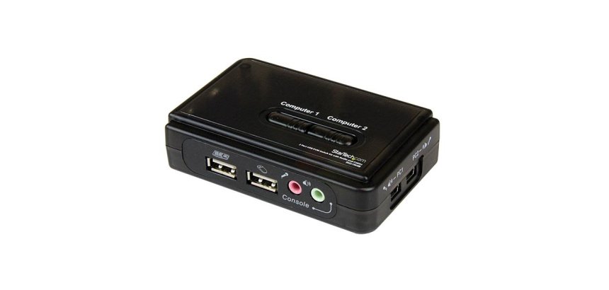 StarTech.com Kit commutateur KVM USB VGA à 2 ports avec audio et câbles - Switch KVM - Noir