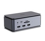 Lindy 43372 base para portátil y replicador de puertos Acoplamiento USB4 Antracita