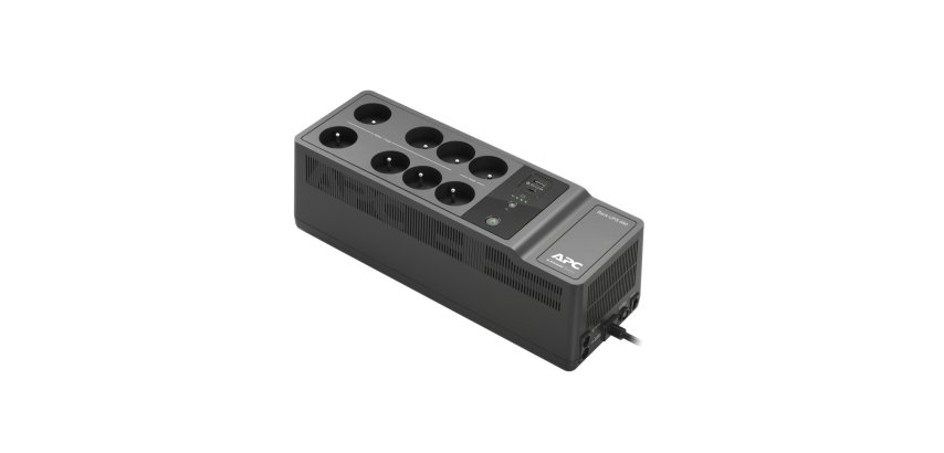 APC Back-UPS BE850G2-FR - Onduleur 8x broches terre (Belgique), 850VA, 2 chargeurs USB, 1 port data USB