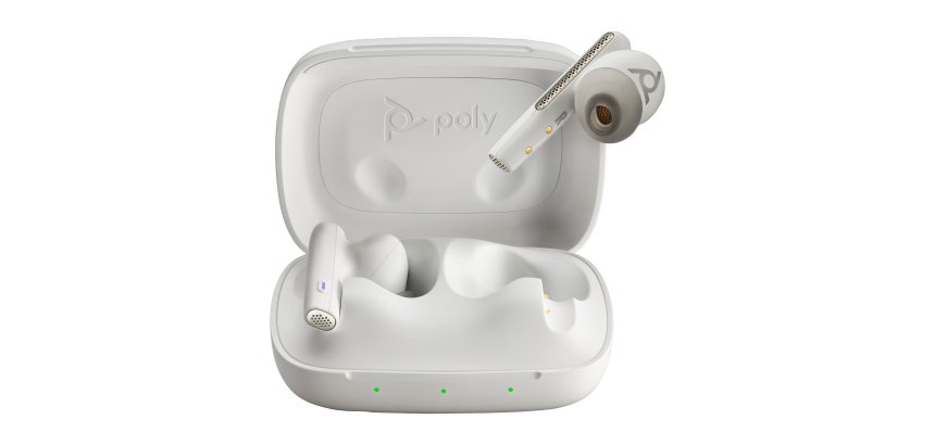 HP Poly Étui de chargement de base blanc Poly Voyager Free 60 UC