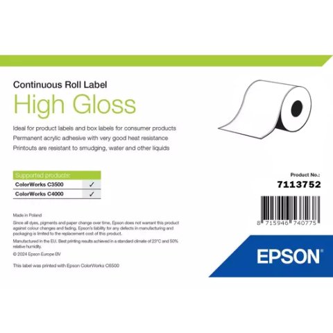 Epson High Gloss Label Etiqueta para impresora autoadhesiva