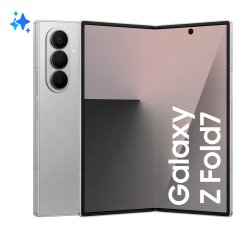 Samsung Galaxy Z Fold7 Smartphone AI, RAM 12GB, 256GB, Display 6,5"/8'', Camera 200MP, Batteria a lunga durata, Silver Shadow