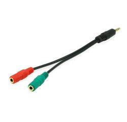 Equip 147943 audio cable 1.5 m 2 x 3.5mm 3.5mm Black
