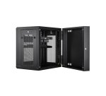 StarTech.com Armadio Rack 19" 12U a Muro - Server Rack 19 pollici a 4 montanti con cerniere - Rack Dati Ventilato con Ripiano 1U e Pannelli Laterali Rimovibili per apparecchiature dati/AV/elettroniche/informatiche