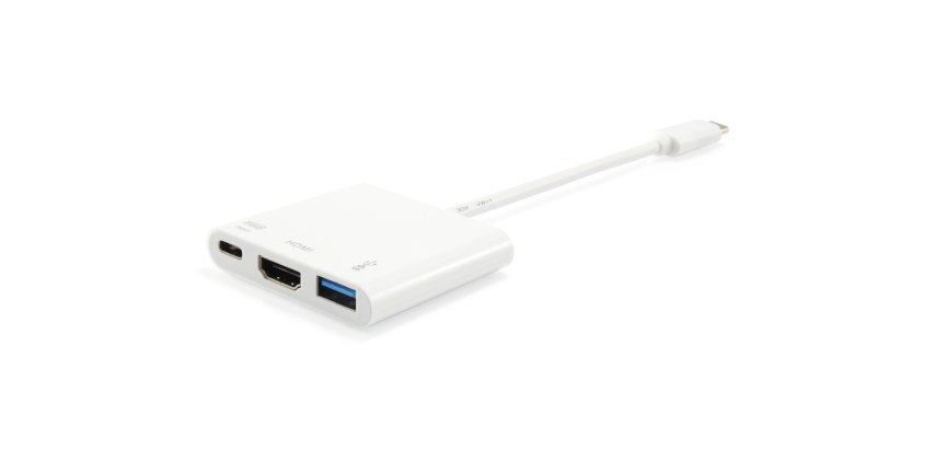 Equip Adattatore da USB-C a HDMI, USB-A, USB PD da 60 W