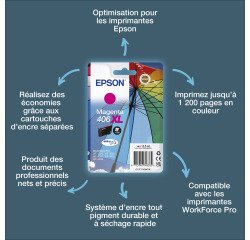 Epson Cartouche d’encre magenta DURABrite Ultra 406XL Parapluie