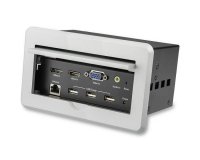 StarTech.com Boîtier de connexion pour table de réunion avec entrées DisplayPort, HDMI et VGA