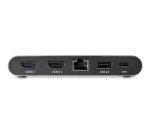 StarTech.com Dock USB C - Station d'Accueil USB-C à Double Écran 4K HDMI - 100 W Power Delivery Pass-through, GbE, 2 USB A - Mini Hub Type C - Adaptateur Multiport pour PC Portable