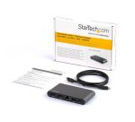 StarTech.com Dock USB C - Station d'Accueil USB-C à Double Écran 4K HDMI - 100 W Power Delivery Pass-through, GbE, 2 USB A - Mini Hub Type C - Adaptateur Multiport pour PC Portable