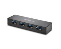 Kensington Cargador y hub USB 3.0 de cuatro puertos UH4000C