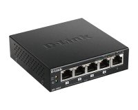 D-Link DGS-1005P Non-géré L2 Gigabit Ethernet (10/100/1000) Connexion Ethernet, supportant l'alimentation via ce port (PoE) Noir
