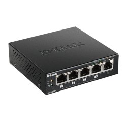 D-Link DGS-1005P Non-géré L2 Gigabit Ethernet (10/100/1000) Connexion Ethernet, supportant l'alimentation via ce port (PoE) Noir