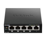 D-Link DGS-1005P Non-géré L2 Gigabit Ethernet (10/100/1000) Connexion Ethernet, supportant l'alimentation via ce port (PoE) Noir
