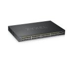 Zyxel GS1920-48HPV2 Géré Gigabit Ethernet (10/100/1000) Connexion Ethernet, supportant l'alimentation via ce port (PoE) Noir
