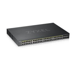 Zyxel GS1920-48HPV2 Géré Gigabit Ethernet (10/100/1000) Connexion Ethernet, supportant l'alimentation via ce port (PoE) Noir