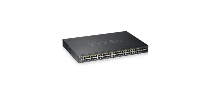 Zyxel GS1920-48HPV2 Géré Gigabit Ethernet (10/100/1000) Connexion Ethernet, supportant l'alimentation via ce port (PoE) Noir