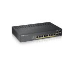 Zyxel GS1920-8HPV2 Géré Gigabit Ethernet (10/100/1000) Connexion Ethernet, supportant l'alimentation via ce port (PoE) Noir