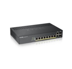 Zyxel GS1920-8HPV2 Gestionado Gigabit Ethernet (10/100/1000) Energía sobre Ethernet (PoE) Negro