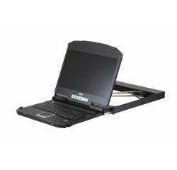 ATEN CL3800NW rack console 47 cm (18.5") 1920 x 1080 pixels Metal, Plastic Black 1U